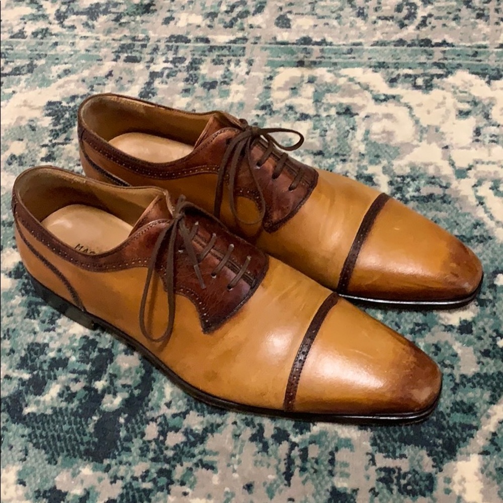 Magnanni Leather Oxford Dress Shoes